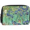 Franco Cosimo Panini Van Gogh Halta Definizione - Portafoglio Zip Around, Portafoglio in Tessuto Stampato con un'Opera d'Arte, con 4 Spazi Porta Banconote e 1 Tasca Chiusa, Chiusura a Zip, 16x10,5Hx2 cm, Iris