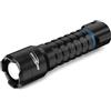 Ansmann Torcia di sopravvivenza 3000 lumen, forte luminosità, durata estremamente lunga, ricaricabile tramite cavo USB C o con batterie AAA, lampada LED da esterno per escursionismo, campeggio