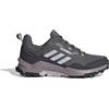 Adidas Donna Terrex AX4 Gore-Tex Hiking Shoes, Olive Strata/Silver Dawn/Fig, 37 1/3 EU