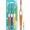 TePe Spazzolino TePe Nova, Extra Soft, Colori Assortiti, 3pz | Punta allungata per un accesso migliore ai denti posteriori, Setole extra soft per una rimozione della placca facile e sicura