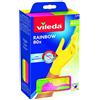 Vileda Rainbow Guanti Multiuso, Nitrile, Multicolore, 80 Pezzi, M/L