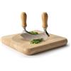 Continenta 3126, Tagliere con incavo, misure:22,5 x 22,5 x 2,8 cm.