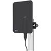 TM Electron TMANT015 - Antenna per TV da interni o esterni, con amplificatore incorporato 40 dB, orientamento a 360°, montaggio a parete o a palo, resistente alle intemperie, colore: nero