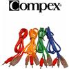 COMPEX 681400 Set di 4 cavi a filo 8P PIN per COMPEX SPORT, FITNESS, MEDICOMPEX