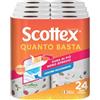 Scottex Quanto Basta Carta Da Cucina, Opzione Mezzo Strappo, 24 Maxi Rotoli