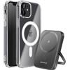 Swissten, Pacchetto iPhone 12 con cover bimateriale e powerbank 5000 mAh
