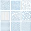 Yhuasia Stampini Mandala 9 Pezzi Templates Mandala Stencil di Pittura Muro Riu