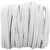 Lumonic Elastico piatto 5m x 5mm bianco - laccio in gomma antibollore ad es. p