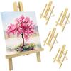 LYTIVAGEN 4 Pezzi Mini Cavalletto Treppiede Legno per Dipingere - Piccolo da T