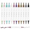 GC QUILL Pennarelli Metallici a Doppia Punta a 12 colori Pennarelli Acrilica p