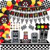 PIXHOTUL Forniture per Feste di Compleanno con Auto da Corsa per 20 Persone Str