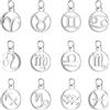 UNICRAFTALE 24pcs Ciondoli Con Segno Zodiacale In Acciaio Inossidabile Hollow