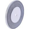 PH PandaHall 25 Iarde Nastro di Organza Argento Nastro Natalizio Organza 6mm
