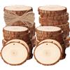 BetterJonny - Set di 50 dischi in legno rotondi 4-5 cm con foro cerchi in