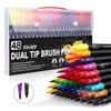 ARTOYS Pennarelli Doppia Punta set,48 Colori,Pennarelli Colorati Lavabili per