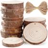 BetterJonny - Set di 20 dischi in legno rotondi 8-9 cm con foro cerchi in