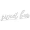 PartyDeco partideco DN1-008 - Scritta in Legno Bianca Sweet Bar per Matrimonio 37 x 10 c
