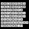 AIEX 70 Stampini per Lettere 5 cm Riutilizzabili Modelli di Lettere e Numeri i