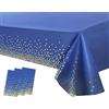 POPOYU Tovaglie rettangolari per feste 3 pezzi 137 x 274 cm rotolo di carta usa e