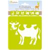 Avenue Mandarine 42440MD - Kit di 6 stencils 15,4x22,3 cm con istruzioni i