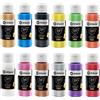 Artecho Set di Colori Acrilici Metallizzati 12 × 59ml Colori Acrilici per Di