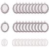 PH PandaHall 30pcs ovale cabochon vassoi castone antico argento cabochon i
