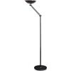 Unilux Lampada da Terra First LED Articolata, 24 W, Colore Nero