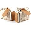 Killow 100 pz Scatoline Scatole Portaconfetti Viaggio Valigia Carta Kraft R