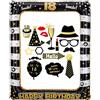 ZANPOON Cornice per selfie gonfiabile nera per compleanno in PVC di alta q