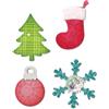 Sizzix Allstar Fustella Albero di Natale Ornamento Fiocco di Neve e Calza A