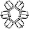 Willoo 30 Pezzi Fibbia in Metallo Argento Fibbie a Rullo Fibbie a Rullo in Met