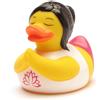 Duckshop Anatra da bagno per yoga 7 cm con portachiavi in gomma regalo per appas