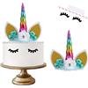 CAM2 Decorazione per torta a forma di unicorno decorazione per torte con un