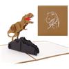 Cologne Cards Biglietto di auguri pop-up Dinosauro - T-Rex