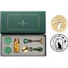 Holzsammlung Timbro Sigillo Ceralacca Kit con 2 Candele da Tè+Ceralacca P