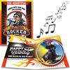 bentino MUSIK - Biglietto di auguri di compleanno Biker con effetto luminoso