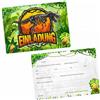 nikima Schönes für Kinder 5 biglietti d'invito con dinosauro T-Rex con 5 b