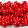 Creativ 100263 Perline in legno D: 8 mm Misura foro 2 mm rosso 15g ca. 10