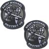 Zcketo 2 Pezzi San Michele ci protegga Saint Michael Protect Us Tattica Angeli Toppa