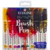 Ecoline Brush Pen Set di 10 penne liquide ad acquerello - Scuro Pennarelli s