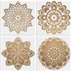 MWOOT 4 Pezzi Grande Mandala Stencils Pittura Kit Stencil Disegno Fiori Riu