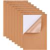 BENECREAT 8 PCS Fogli Adesivi in Sughero (21,3x21,3 cm) Adesivo Posteriore S