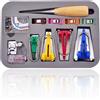 Bornfeel Bias Tape Maker Set Attrezzo per Sbieco Sbiecatori Piedini 5 Dimensioni Clip p