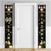 UGBO 60 Anni Decorazioni Compleanno Striscione di Buon Compleanno Oro Nero Addobbi