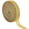 POFET Nastro con strass acrilici da 2 cm 4 file 9,1 m per torte nuziali de