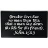 EmbTao Tattico John 15:13 BNW Combattere Morale con Fissaggio Chiusura a uncino e a
