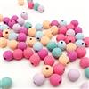 DAHI - 70 Pezzi Perline Legno Rotonde 20 mm Grandi Palline di Legno Colorate c