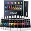 Ohuhu Set di colori ad olio Ohuhu 24 x 12ml colori a Olio per Pittura - Vivaci Alt