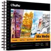 Ohuhu Libro di schizzi con copertina rigida e rilegatura a spirale: Ohuhu 226×210mm