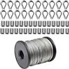 Cozlly Cavo Acciaio Inox 1,5 mm x 50m Filo Stendibiancheria per Esterno Sos